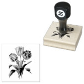 Drie Tulpen Rubberstempel (Gestempeld)