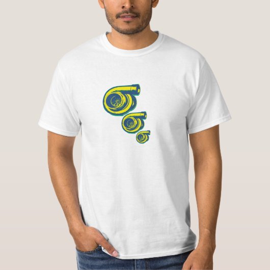 Drie turbo's t-shirt (Voorkant)