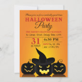 Drie uitnodigingen van de Partij van de Pumpkins H (Voorkant)