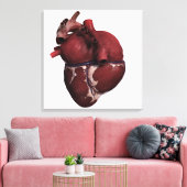 Drie Uitzicht met een dikke kop, achteraan Canvas Afdruk (Insitu (Woonkamer))