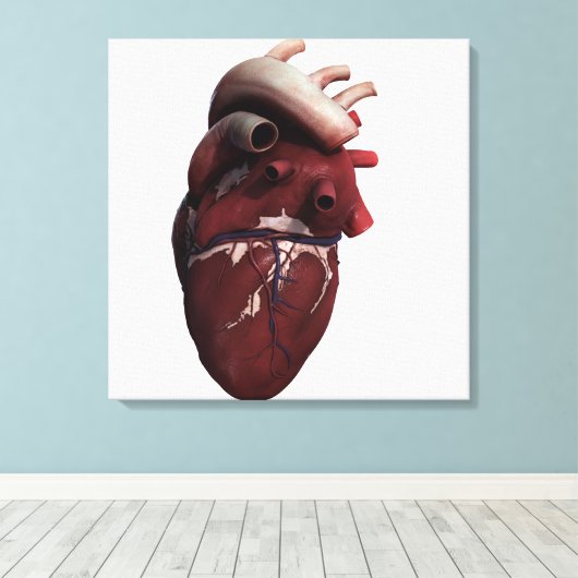 Drie Uitzicht met een dikke kop, rechts Canvas Afdruk (Insitu (Houten vloer))