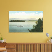 Drie Uitzicht van het eiland Ossipee Mts Canvas Afdruk (Insitu (Woonkamer))