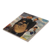 Drie Umpires Tegeltje (Zijkant)