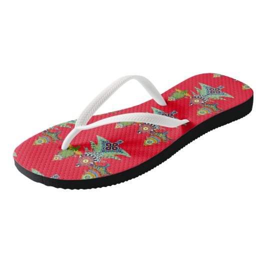 DRIE VAKANTIEBOMEN TEENSLIPPERS (Schuin)