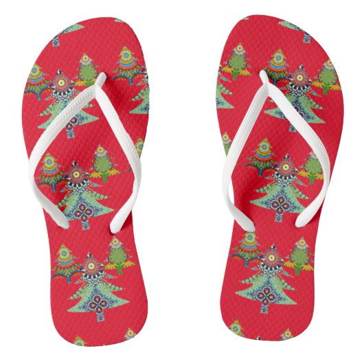 DRIE VAKANTIEBOMEN TEENSLIPPERS (Voetbed)