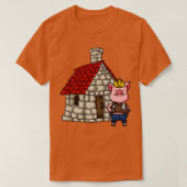 Drie Varkens Brick House Lazy Halloween Costume T-shirt (Design voorkant)