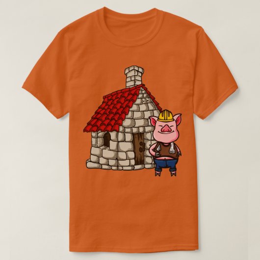 Drie Varkens Brick House Lazy Halloween Costume T-shirt (Design voorkant)