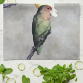 Drie vedervogels theedoek (Gevouwen)