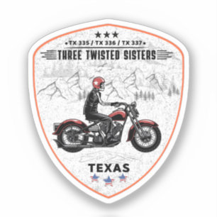 Drie verdraaide zussen, 335,tx 336,tx 337 weg sticker