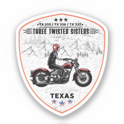 Drie verdraaide zussen, 335,tx 336,tx 337 weg sticker (Voorkant)