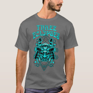 Drie Verduisteringen Japanse Cyborg Samurai Duivel T-shirt