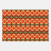 Drie verschillende stijlvolle patterned inpakpapier vel (Voorkant 3)