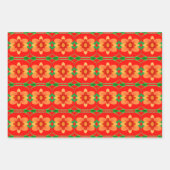 Drie verschillende stijlvolle patterned inpakpapier vel (Voorkant)