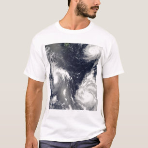 Drie verschillende tyfoons t-shirt