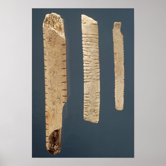Drie versierde botten poster (Voorkant)