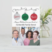 Drie versieringen - Bedrijfskaart Kaart (Staand voorkant)