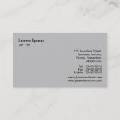 Drie versnellingen v2 - Wit en Semi Tranparent Visitekaartje (Achterkant)