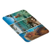Drie Verticale Streep Boho Foto Magneet (Rechterzijde)