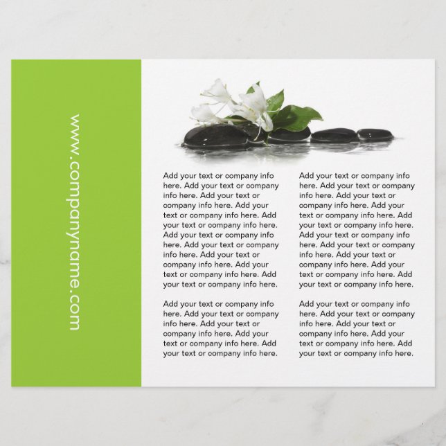 Drie vette estheticienbrochure (Voorkant)