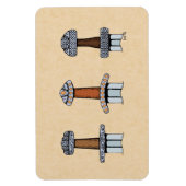 Drie Viking Sword Hilts Magneet (Verticaal)