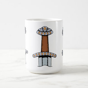 Drie Viking Zwaardgrepen Koffiemok