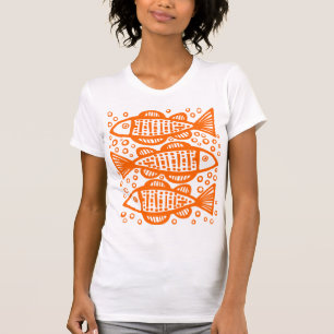 Drie vissen - Oranje T-shirt