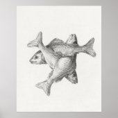 Drie vissen poster (Voorkant)
