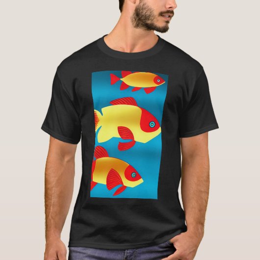 drie vissen t-shirt (Voorkant)