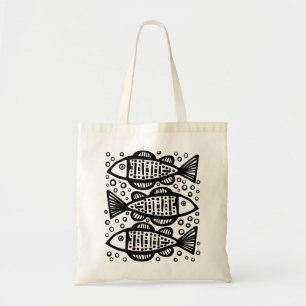 Drie vissen tote bag