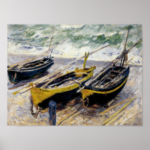 Drie Vissende boten Poster