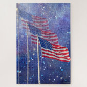 Drie vlaggen Puzzle Legpuzzel (Verticaal)