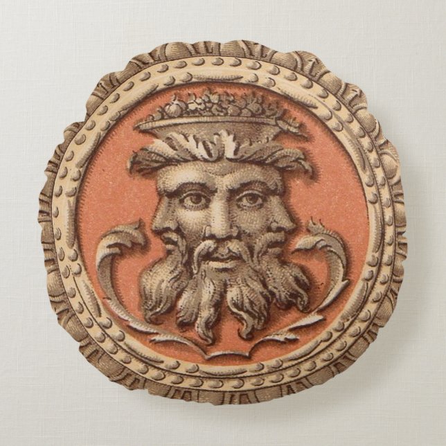 drie vlakken afdrukken rond kussen (Voorkant)