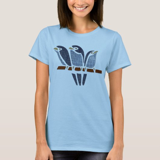 Drie vogels t-shirt (Voorkant)
