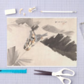 Drie vogelsoorten op bijkantoor, ontkoppeling van  tissuepapier (Craft)