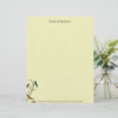 Drie vogeltjes praten ~ Letterhead Business Work Briefhoofd (Staand voorkant)