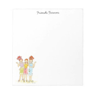 Drie vrienden voor altijd notitieblok