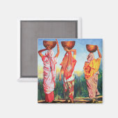 Drie vrouwen 1993 magneet (Voorkant / Achterkant)