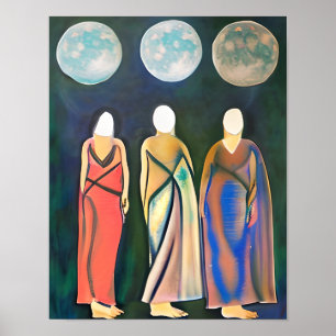 Drie Vrouwen, Drie Manen Poster