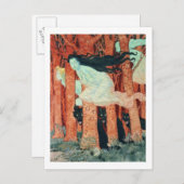 Drie vrouwen en drie wolven (w/c) briefkaart (Voorkant / Achterkant)