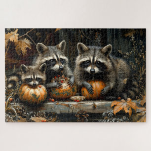  Drie Wasberen en Pompoenen Herfst 20x30 Legpuzzel