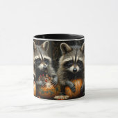 Drie Wasberen en Pompoenen Herfst Mok (Midden)