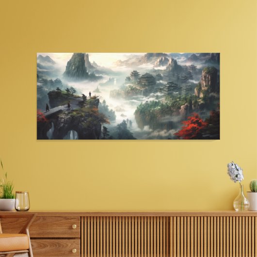 Drie Waterverf Canvas (Insitu (Woonkamer))