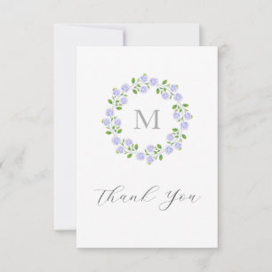 Drie Waterverf Hydrangeas Floral Wreator Bedankkaart