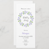 Drie Waterverf Hydrangeas krans Kaart (Voorkant / Achterkant)