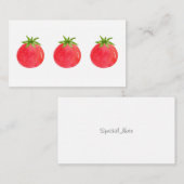 Drie Waterverven tomaten Notitiekaartje (Voorkant / Achterkant)