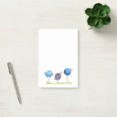 Drie Whimsical Waterverf Vogels Post-it® Notes (Kantoor)