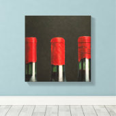 Drie wijnen 2010 canvas afdruk (Insitu (Houten vloer))