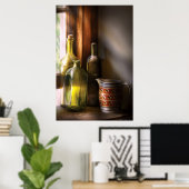 Drie wijnflessen poster (Thuiskantoor)