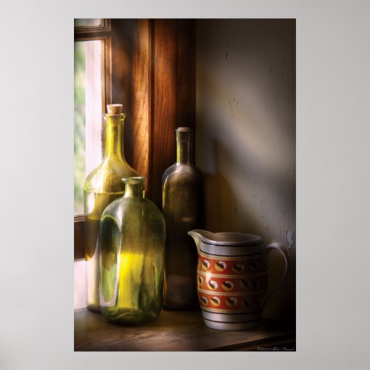 Drie wijnflessen poster (Voorkant)
