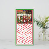 Drie Wijze Crackers - Notenkraker Soldaten Feestdagenkaart (Staand voorkant)